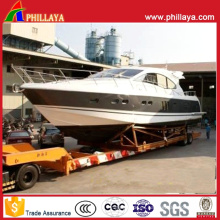 New Boat Yacht Vehicle Transport Lowbed Truck Semi Trailer